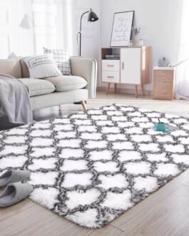 Nordic Style Plush Carpet For Living Room 4CM Long Pile Velvet Home Decor Fluffy Rug Bedroom Foor Mat