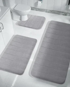 Super Absorbent Bath Mat Memory Foam Carpet Non-slip Bathroom Rug Bathtub Side Floor Rugs Shower Room Doormat Toilet Footpad